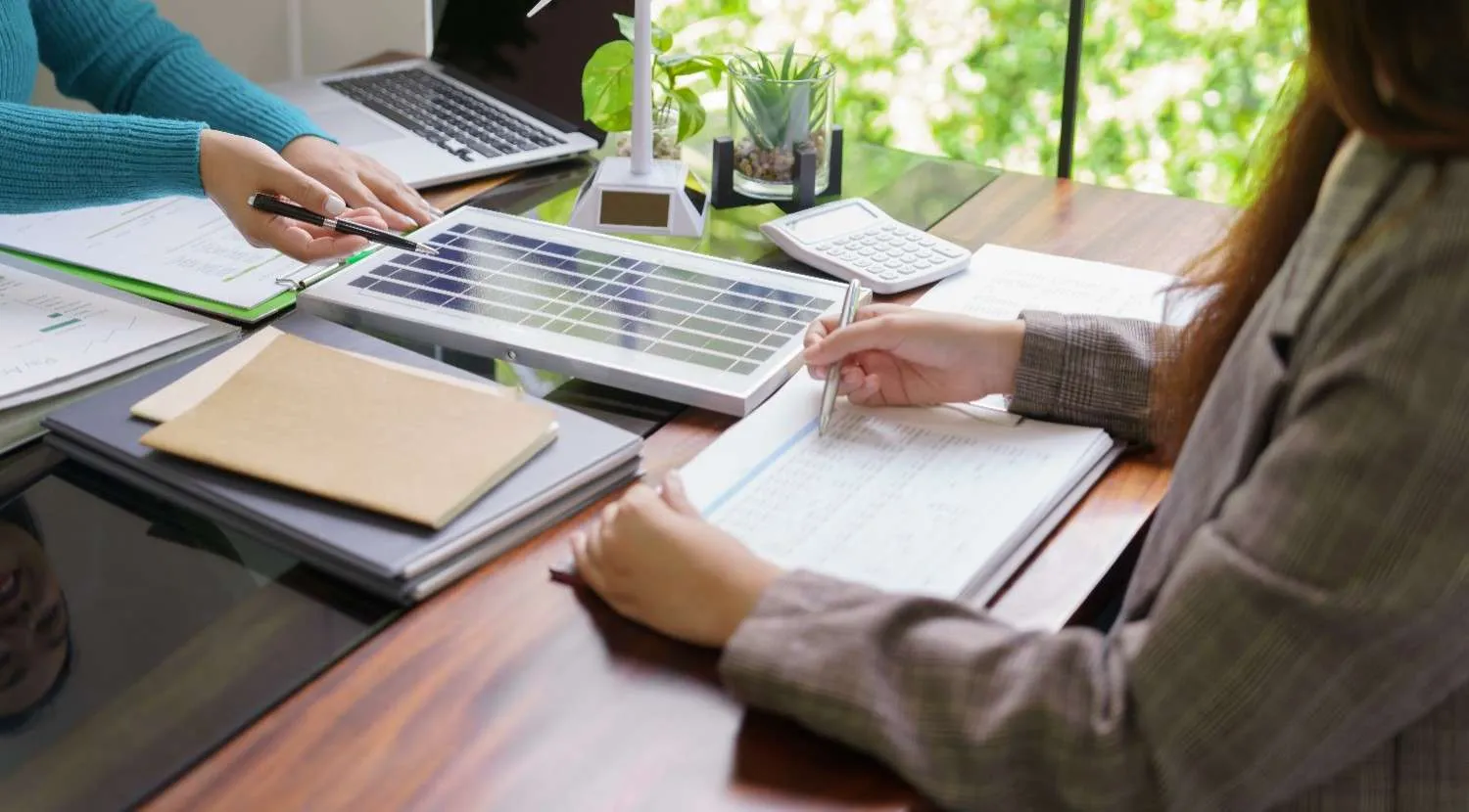 Utility statement and solar payment compared side by side
